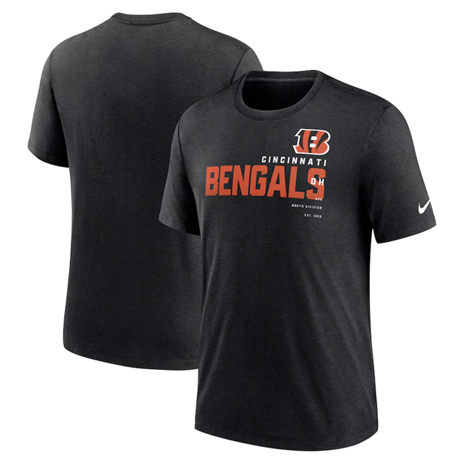 Men's Cincinnati Bengals Black T-Shirt（1pc Limited Per Order）